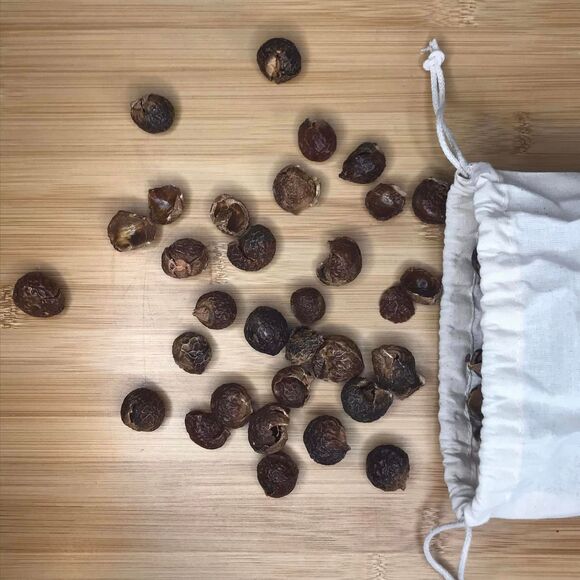 Organic Soap Nut Berry (1lb) & 6 Dryer Ball Combo Chemical Free Sustainable - Picture 3 of 10